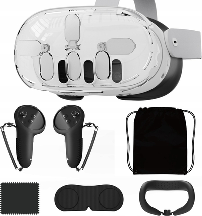 Set aksesorësh VR JYS, për Meta Quest 3 MQ011, etui mbrojtëse, e zezë
