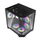 Kuti kompjuterike DarkFlash FT350 Mini Tower, M ATX ITX, 5 ventilatorë ARGB, e zezë