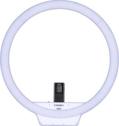Dritë unazore Yongnuo YN608, LED, 3200K 5500K, e bardhë