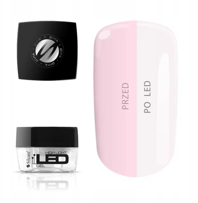 Гел за изградба на нокти High Light LED Gel Pink, 30 g, розова