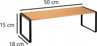 Raft kuzhine 5five, për banak, 50 x 18 x 15 cm