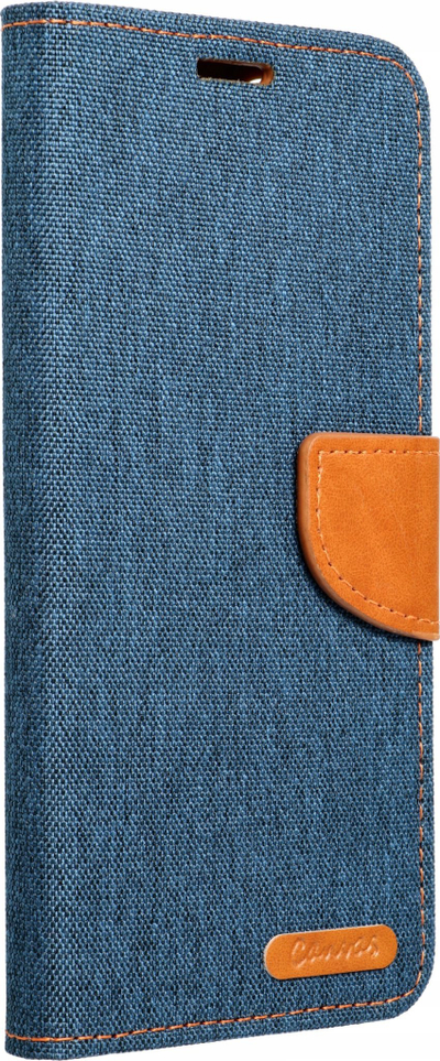 Kapak telefoni OEM Canvas Book për Xiaomi Redmi 13C POCO C65, me portofol, magnetik, blu navy