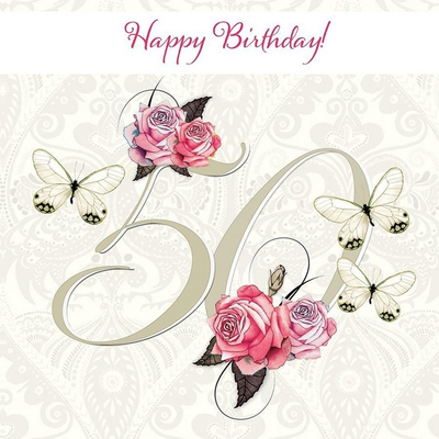 Clear Creation Swarovski Pass - square. Birthday 50