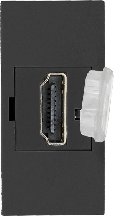 Prizë modulare HDMI Orno NOEN, 22.5x45mm, me kapak mbrojtës, e zezë