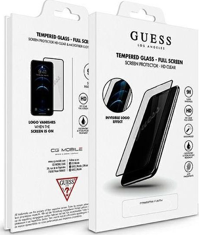 Xham mbrojtës Guess për iPhone 12/12 Pro 6.1", me logo të padukshme