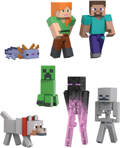 Set figura Minecraft Evergreen Storypack, 7 copa, 3.25\"