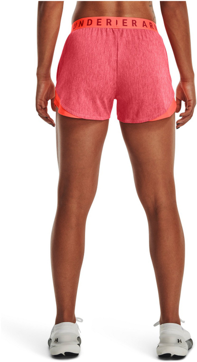 Pantallona të shkurtra sportive Under Armour UA Play Up 3.0 Twist, poliester, për femra, portokalli