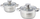 Set tenxheresh Ofenbach Cookware Complete, çelik inox, i përshtatshëm për induksion, ngjyrë inox