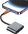 Adapter audio Wiwu LT07, Lightning në Lightning edhe 3.5mm, për iPhone, gri