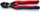 Prerëse bulonash Knipex CoBolt 71 42 200, 200mm, dorezë multi-komponentëshe, e zezë kuqe
