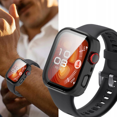 Mbrojtëse Huawei Watch Fit 4 Tech-Protect Defense, e zezë