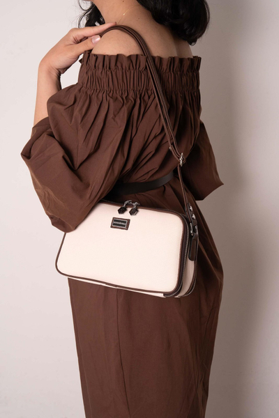 Çantë Silver&Polo, krem/kafe
