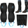 Gaiters NILS Camp NC1763, të papërshkueshme nga uji, 37 cm, të zinj