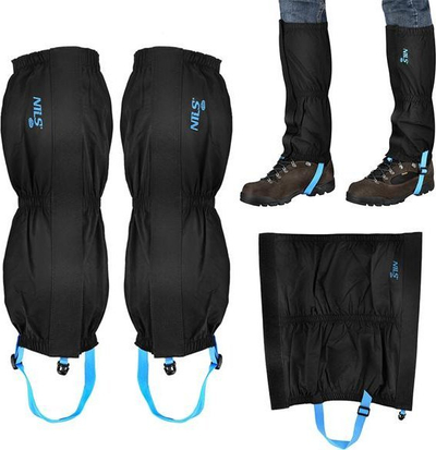 Gaiters NILS Camp NC1763, të papërshkueshme nga uji, 37 cm, të zinj