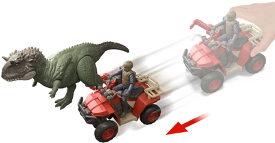 Set lodrash Mattel Jurassic World JKG91, dinozaur me mjet terreni, kapëse veprimi, shumëngjyrësh