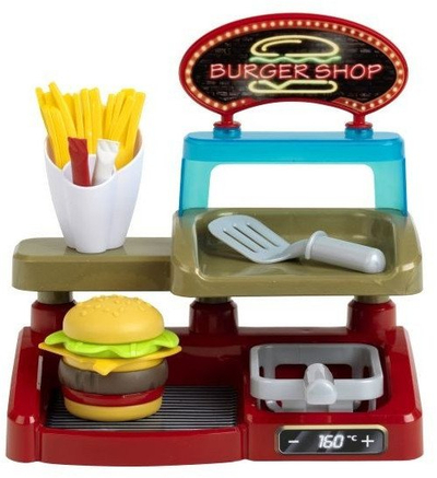 Set lojërash Burger Station Klein, për fëmijë, shumë aksesorë, shumëngjyrësh