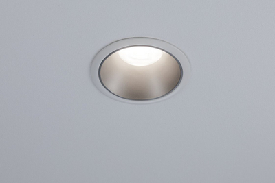 Spot tavanor LED Paulmann Cole 93398, GU10, 10W, i bardhë mat me argjend nga brenda