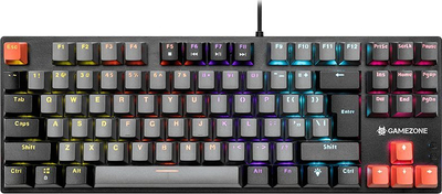 Tastierë mekanike Tracer Gamezone Strike 87, TKL, me kabllo, e zezë