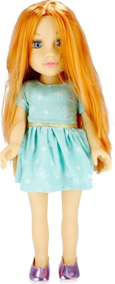 Kukull MEGA CREATIVE Pretty Girl 501252, 45 cm, flokë të gjata, fustan jeshil