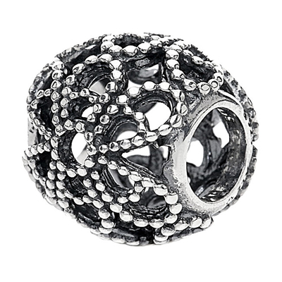 Rruazë për byzylyk Pandora Flower Bead 791282, e argjendtë