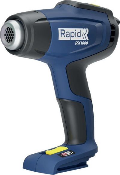 Pistoletë termike Rapid RX1000 pa kabllo, 18V, 550°C, blu