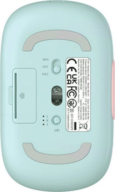 Безжичен глувчe Ugreen Fun+ MU102, 4000 DPI, 2,4G и Bluetooth, пастелно розова