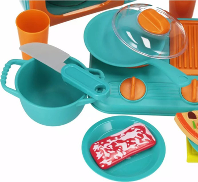 Set kuzhine lodër Mega Creative Kitchen Set, pajisje shtëpiake, shumëngjyrëshe