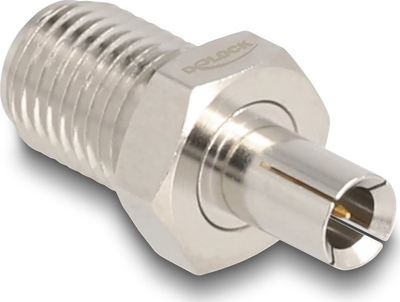 Adapter DeLOCK SMA Jack në TS9 Plug, konektor RF, ngjyrë metalike