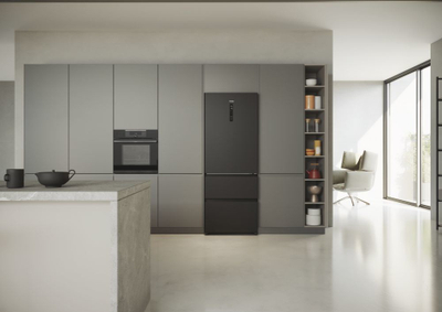 Frigorifer Haier 3D 70 Series 5 HTR5719ENPT, 528L, klasë energjie E, i zi