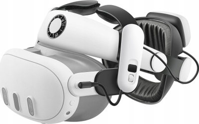 Rrip kundërpeshues VR BoboVR S3 Pro për Meta Quest 3, bateri e jashtme 10000mAh, sistem ftohje, i bardhë