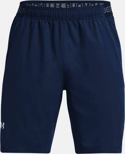 Shorce sportive për burra Under Armour Vanish Woven 8", thahen shpejt, rrip elastik, blu e errët