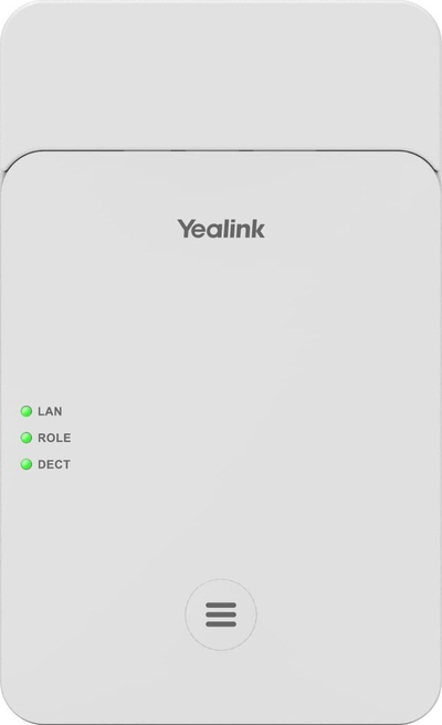 Sistem telefoni DECT IP Yealink W75, multi cell, për zyra, i bardhë
