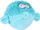 Lodër pelushi për qen Coockoo Gary, top me fishkëllimë, blu e çelët