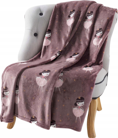 Batanije flanel për kalamaj Little Princess, 125x150 cm, rozë