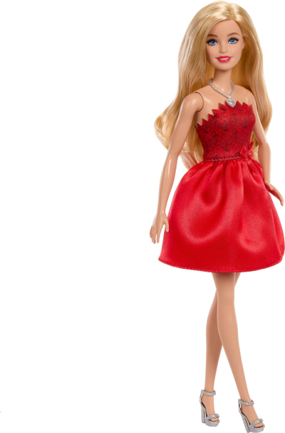 Kukull koleksioni Mattel Barbie 80 vjetori Ruby Red, edicion i veçantë, e kuqe