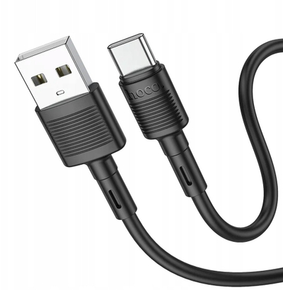 Kabllo USB Hoco X83, USB A me USB C, 3A, 1 m, e zezë
