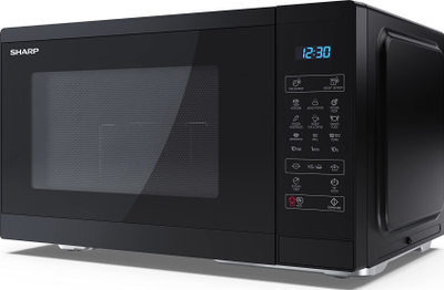 Furrë me mikrovalë Sharp YC-MG252AE-B, 25L, 900W, me skarë, ngjyrë e zezë