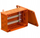 Kuti elektrike sipërfaqësore OBO Bettermann Firebox E90, 285x201x120mm, IP66, portokalli