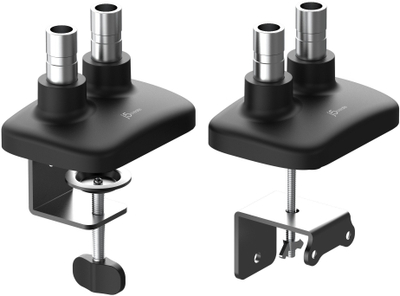 Mbajtës monitori j5create JTSA102, për dy monitorë 32", me gas spring, ngjyrë e zezë