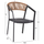 Kolltuk alumini profesionale, back ratan, 56,5×58×79 cm (HM5891.01), bezhë