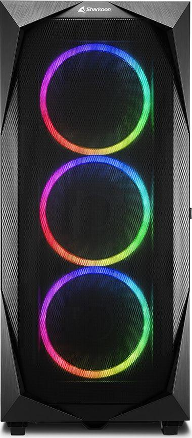 Kasë Sharkoon REV300 ARGB, e zezë, Full Tower