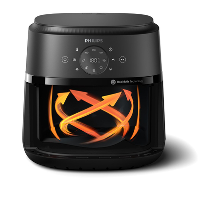 Fritezë me ajër Philips 2000 Series NA231/00, 1700W, 6.2L, e zezë