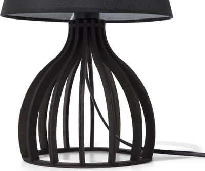 Lampë tavoline Beliani Agueda, 36cm, stil modern, e zezë