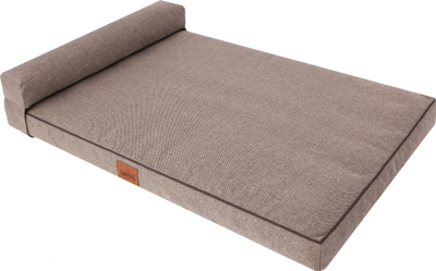 Dyshek për qen Hobbydog Move Mattress XL, 118x78 cm, me mbështetëse koke, cappuccino