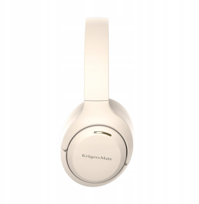 Kufje wireless on ear Kruger&amp;Matz F8A, Bluetooth 5.4, ANC, bezhë