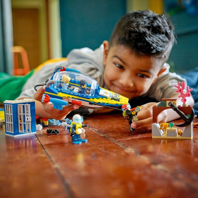 Set lodër LEGO® City 60355 Coast Guard Detective Mission, 278 pjesë