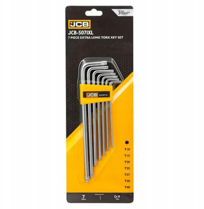 Set çelësa TORX JCB 5071XL, 7 copë, ekstra të gjatë, T10 T40