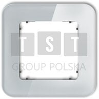Kornizë e vetme dekorative Karlik ICON, e rrumbullakosur, gri grafit mat