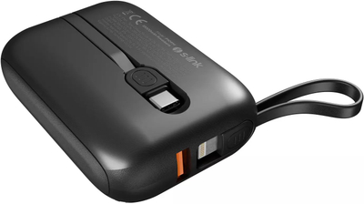 Powerbank S-link P109M, 10000mAh, karikim i shpejtë PD QC, i zi