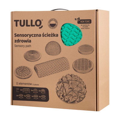 Set rrugë shqisore Tullo Fizjo, 11 elemente, deri 100 kg, shumëngjyrëshe